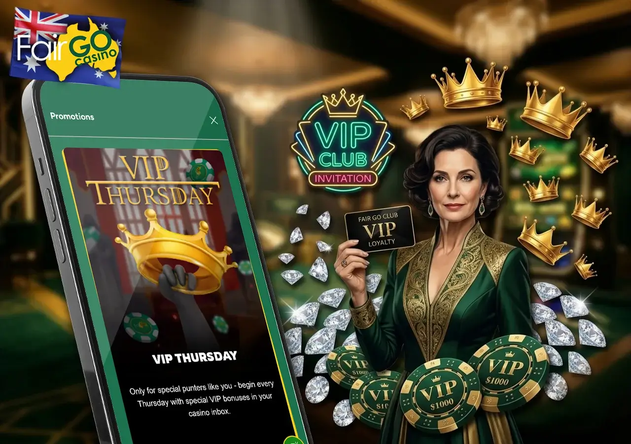 Regular loyalty rewards cashback offers and VIP club privileges for Australians.